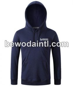 Fleece Pullover Navy Hoodie for Men