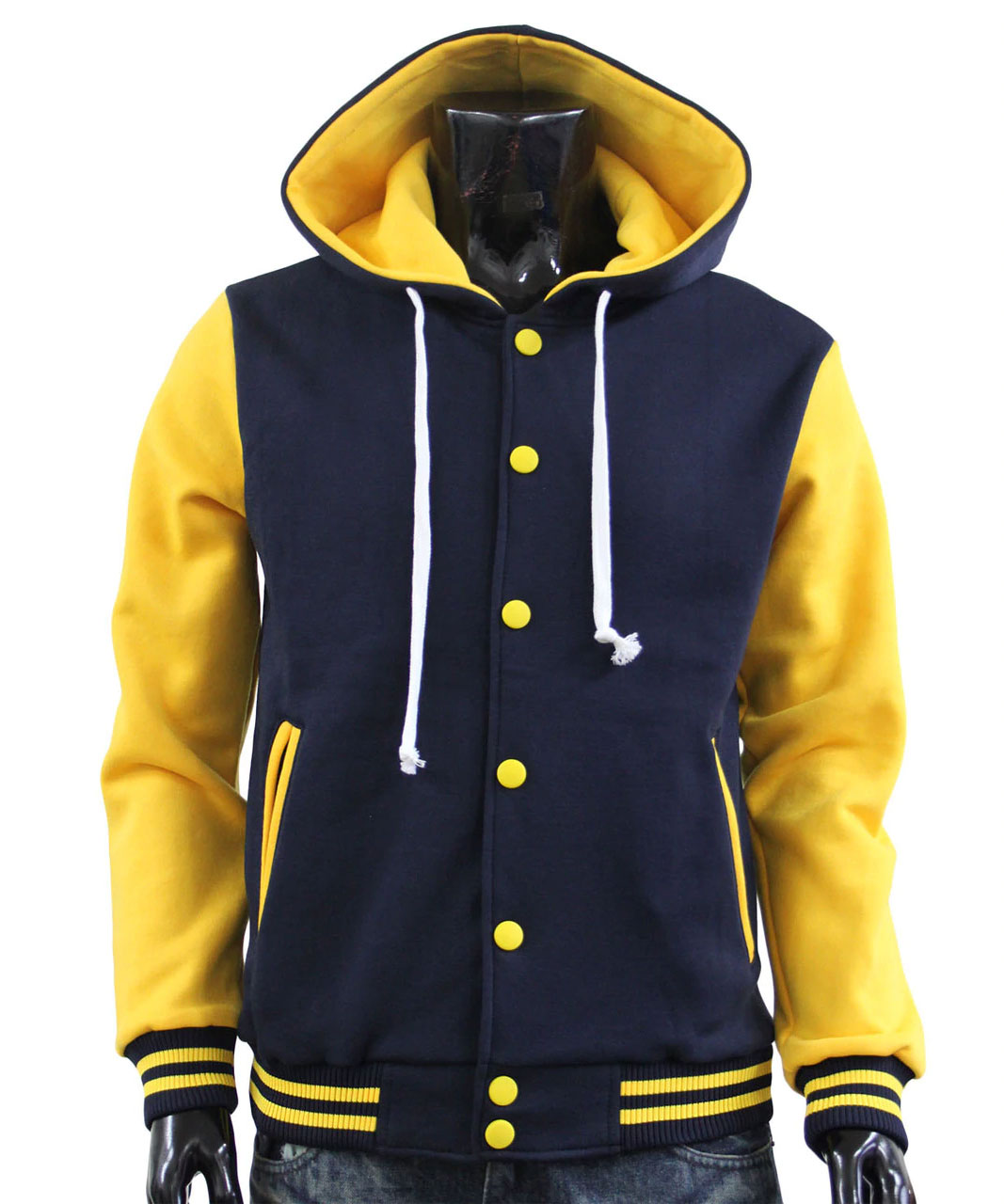 Men's Hoodie Baseball Jacket Varsity Jacket Sweatshirt Letterman Jacket