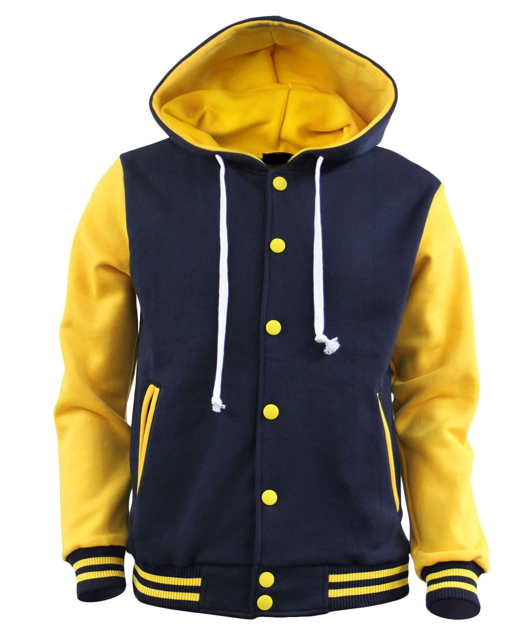 Men's Hoodie Baseball Jacket Varsity Jacket Sweatshirt Letterman Jacket