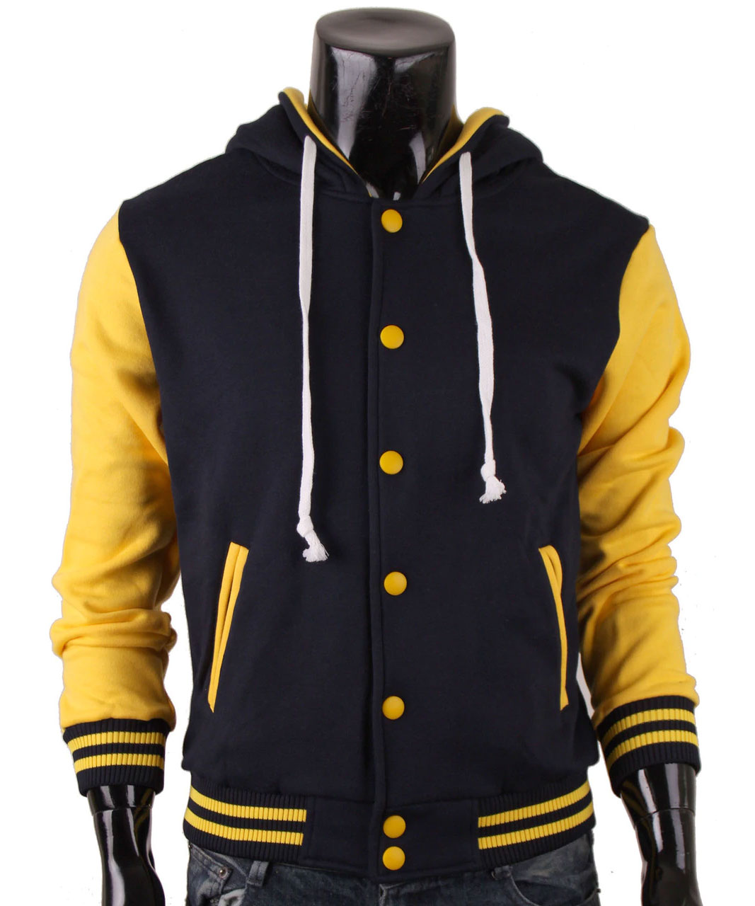 Men's Hoodie Baseball Jacket Varsity Jacket Sweatshirt Letterman Jacket