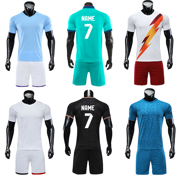 2021-2022 adult soccer kit jerseys with numbers custom uniform