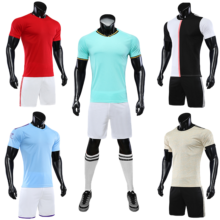 2019 2020 camisas futebol blank soccer jerseys black orange jersey 6