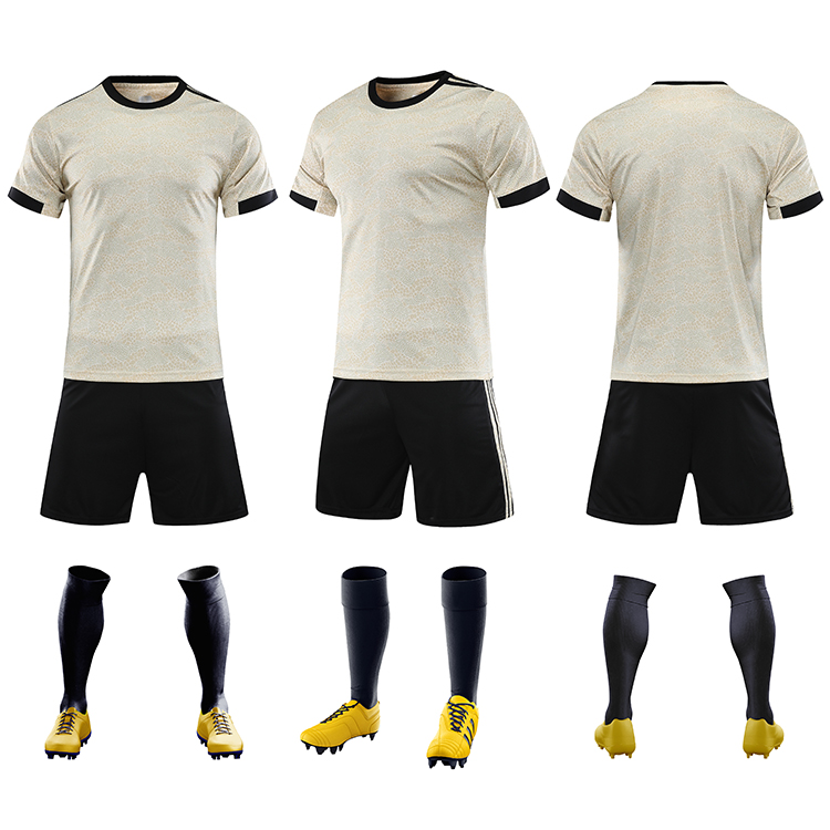 2021-2022 cheap soccer uniform set campera futbol black and red jersey