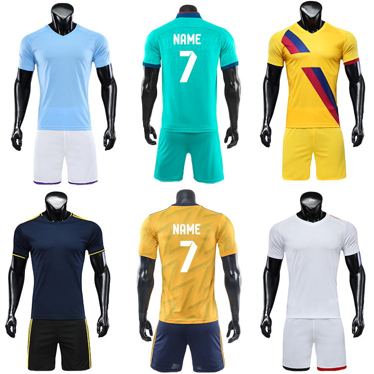 2021-2022 custom printed soccer jersey cheap set plain jerseys football