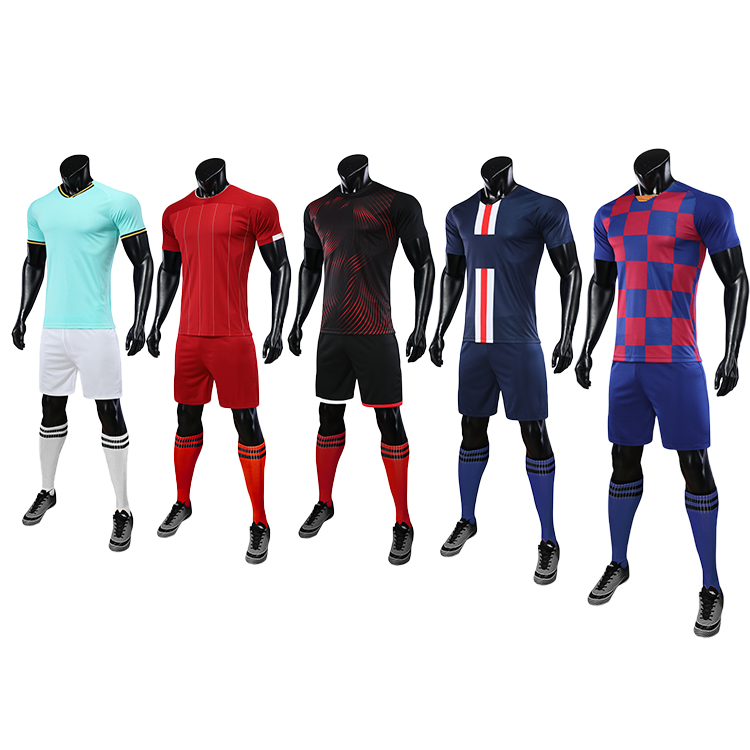 2019 2020 football soccer jersey wear set pads 6