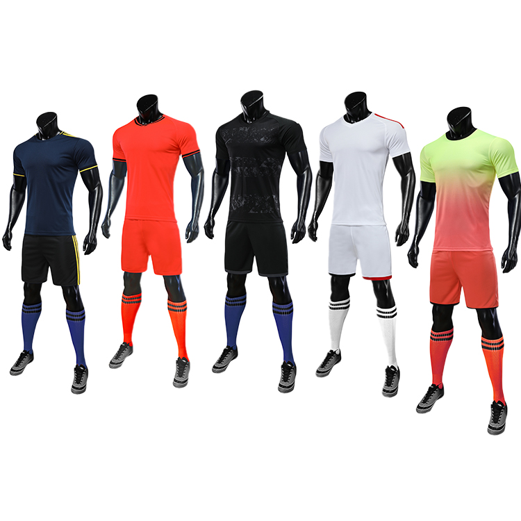 2019 2020 red white soccer jersey orange uniforms 6