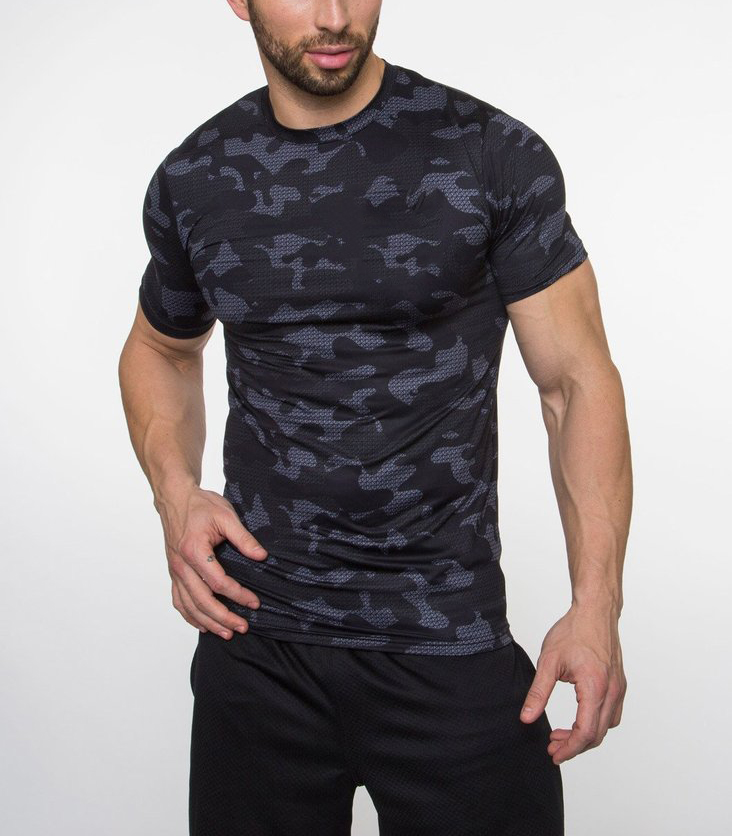 2018 Muscle Dry Fit Camo Fitness Wear Youth T Shirts