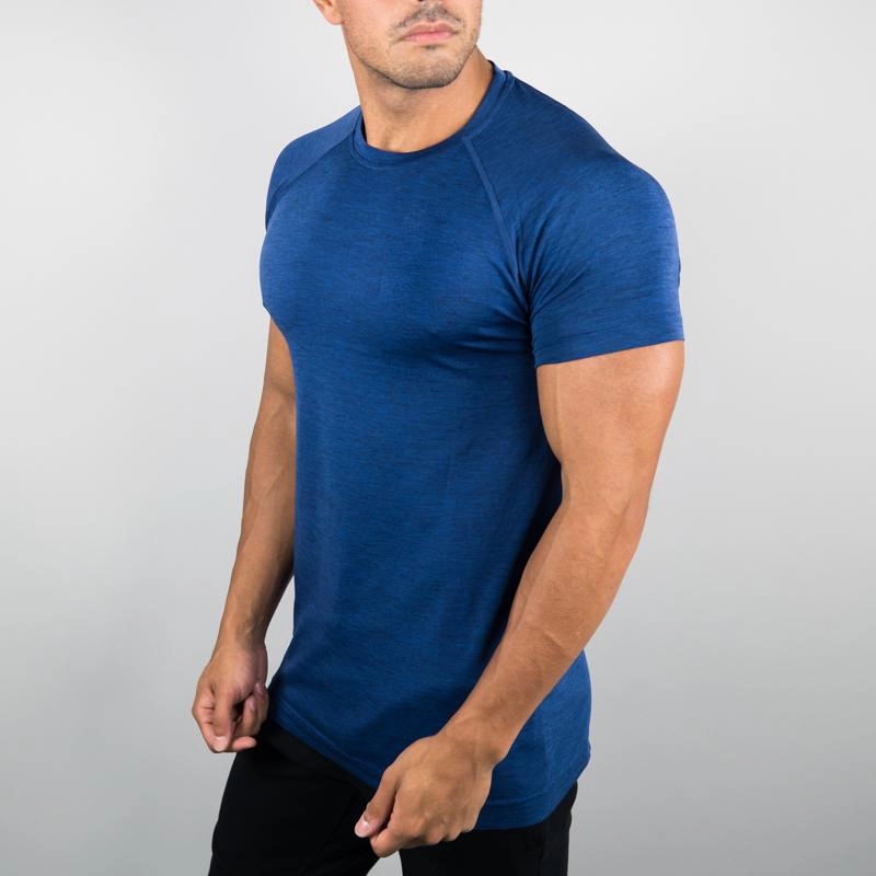 2020 Hot sale polyester custom logo plain men dry fit t shirts