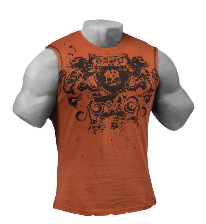 custom combed cotton printed streetwear mens gym sleeveless t shirt