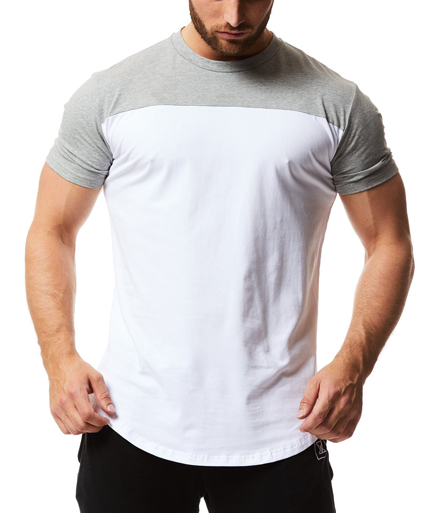 Men Casual Shirts Design Your Own Two Tone T-Shirt