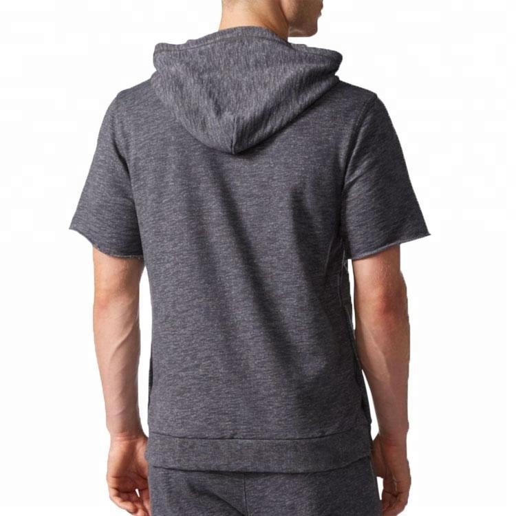 Men's Sweatshirt Custom Short Sleeve Hoodie