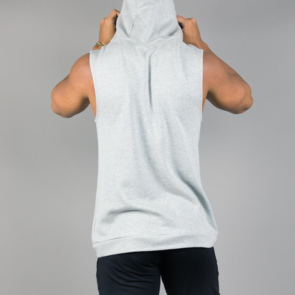 Wholesale Athletic Wear Sleeveless Hoodie Sweatshirt