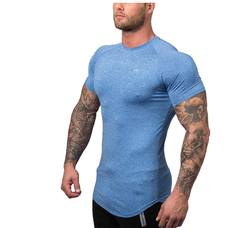 Wholesale Mens Sport Wear Fitted Bulk Plain Gym T-Shirts