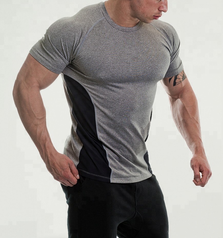 2020 Moisture Wicking Slim Fit Wholesale Gym Clothing For Men