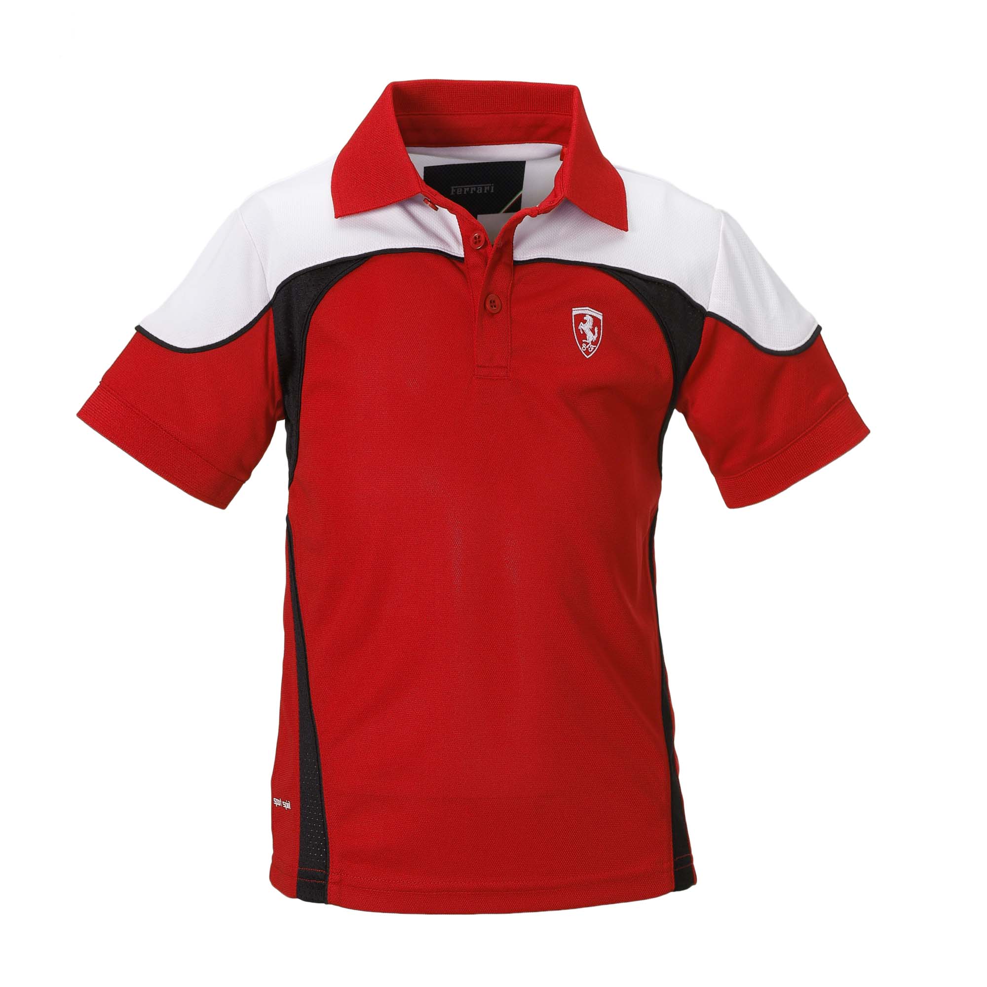 polo shirt red and white combination