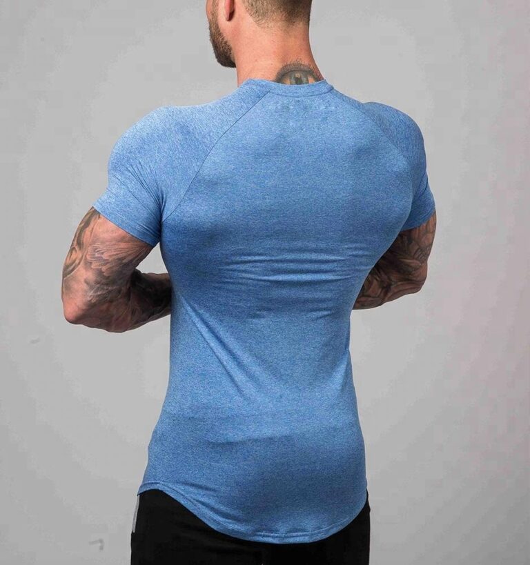 Wholesale Mens Sport Wear Fitted Bulk Plain Gym T-Shirts