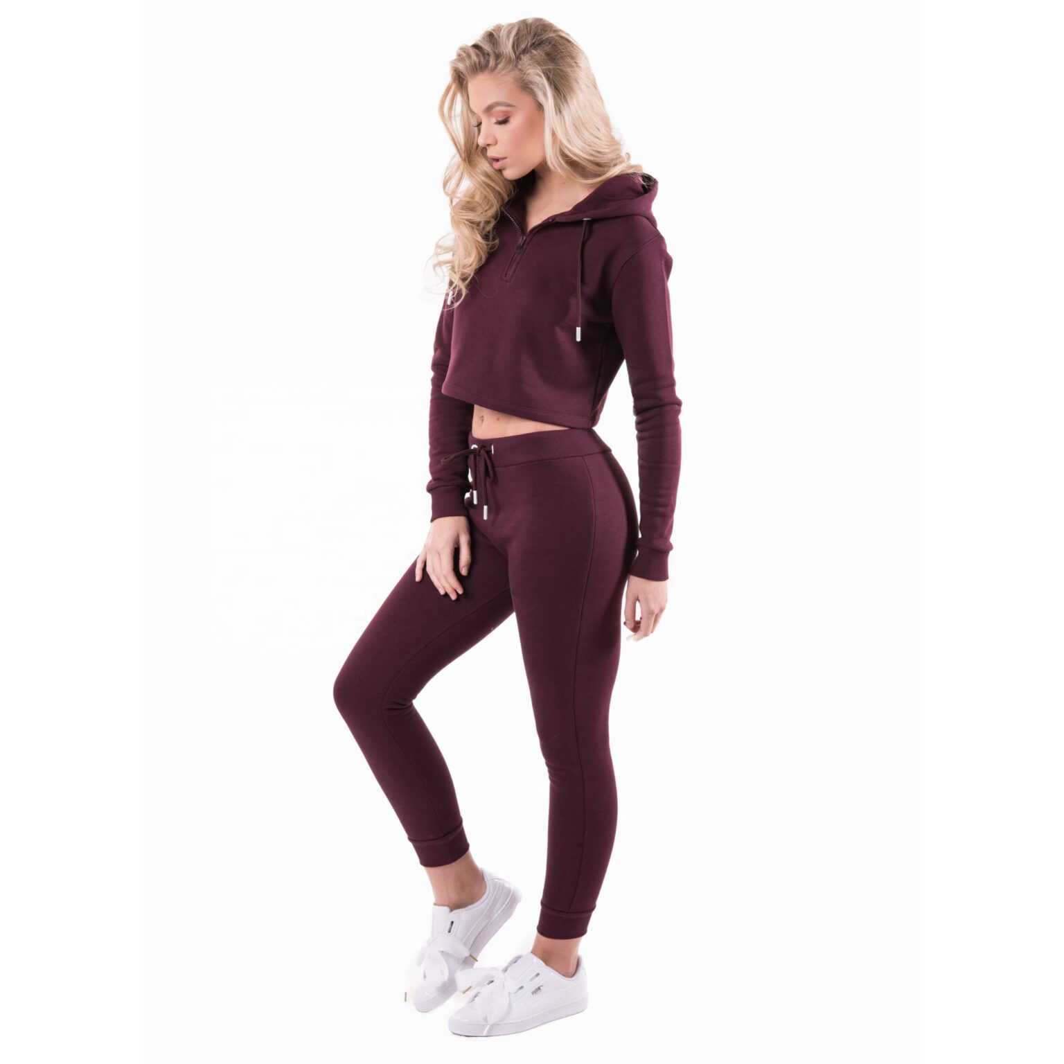 maroon sweatsuit womens