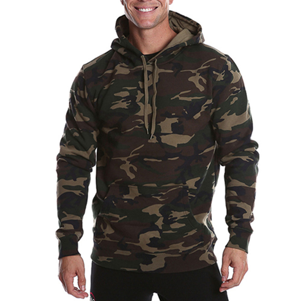 2021 New Fashion mens gym apparel wholesale camouflage hoodie workout ...