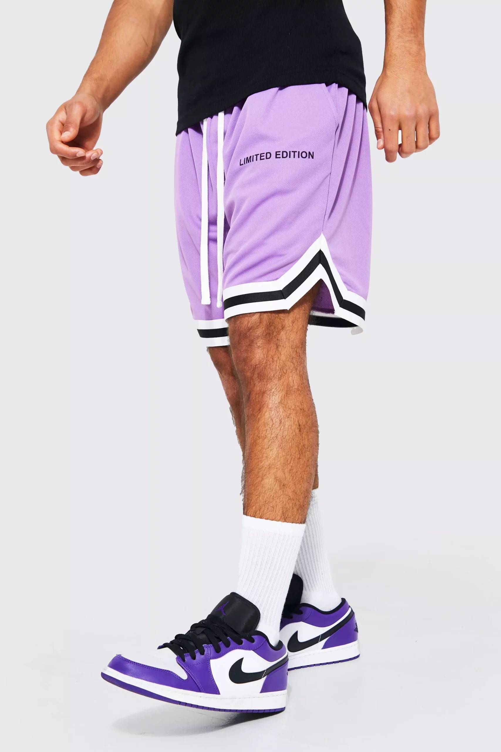 Custom Purple Mesh Shorts for Maximum Comfort and Performance - Bewoda ...