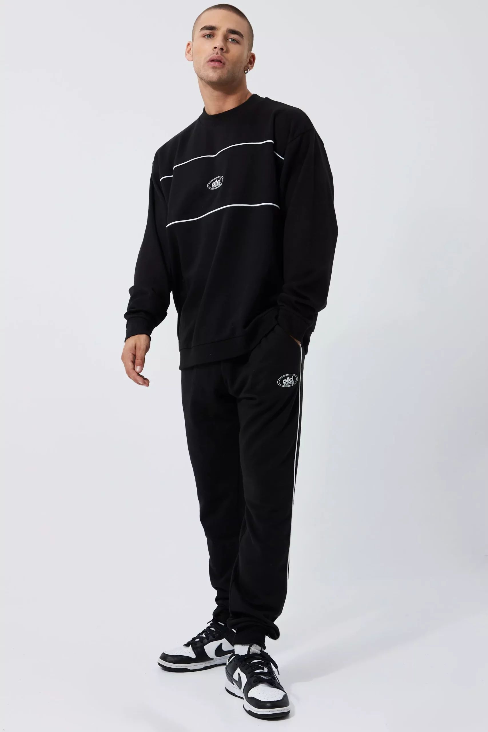 Oversized Sweatshirt Tracksuit and Matching Sweatpants