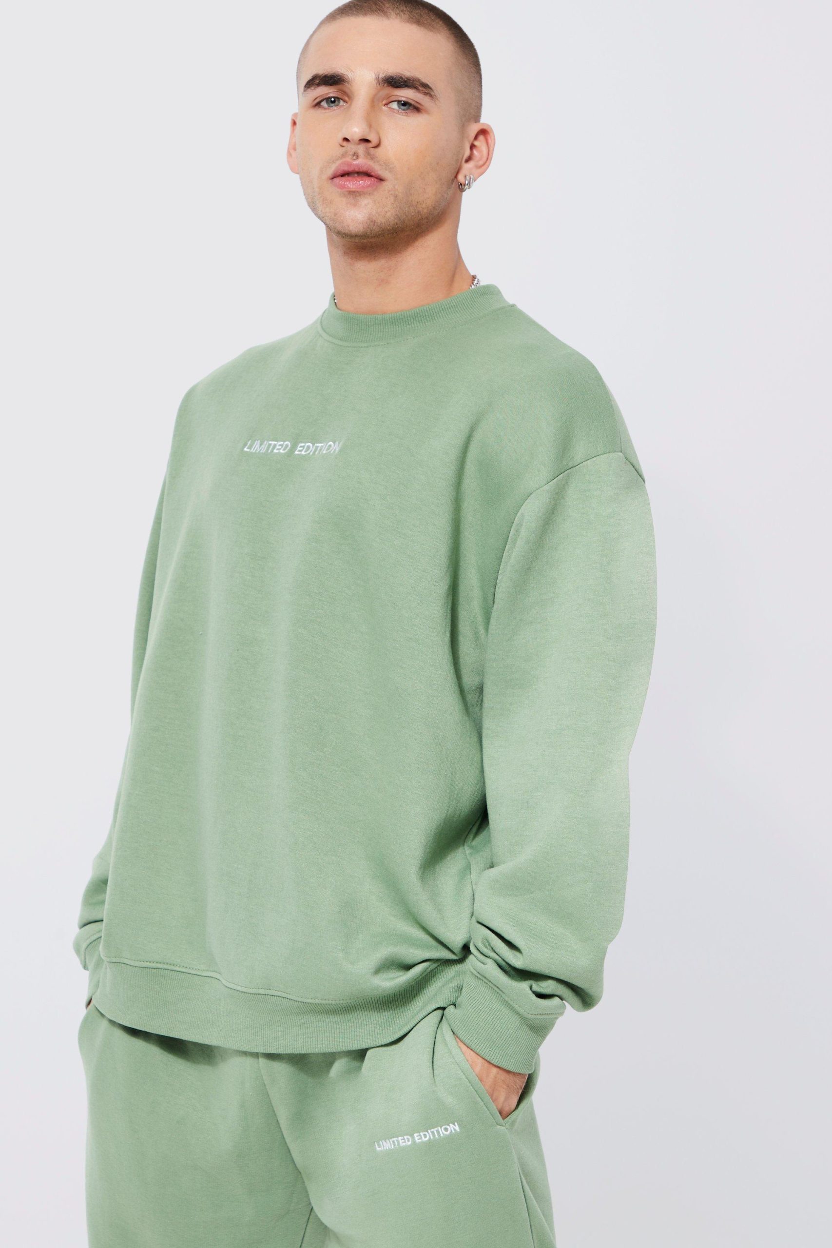 Oversized Sweatshirt Tracksuit with Matching Sweatpants